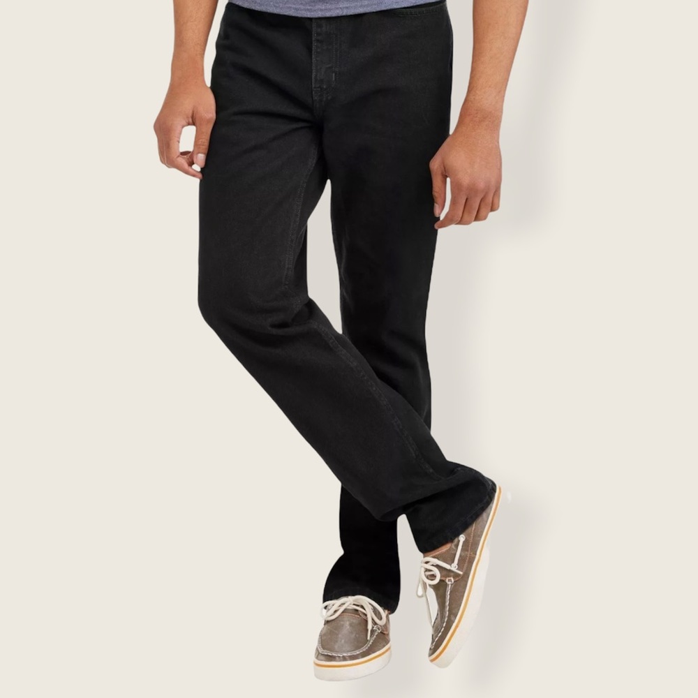 FADED GLORY | Men’s Black Regular Fit Cotton Jeans 36x30